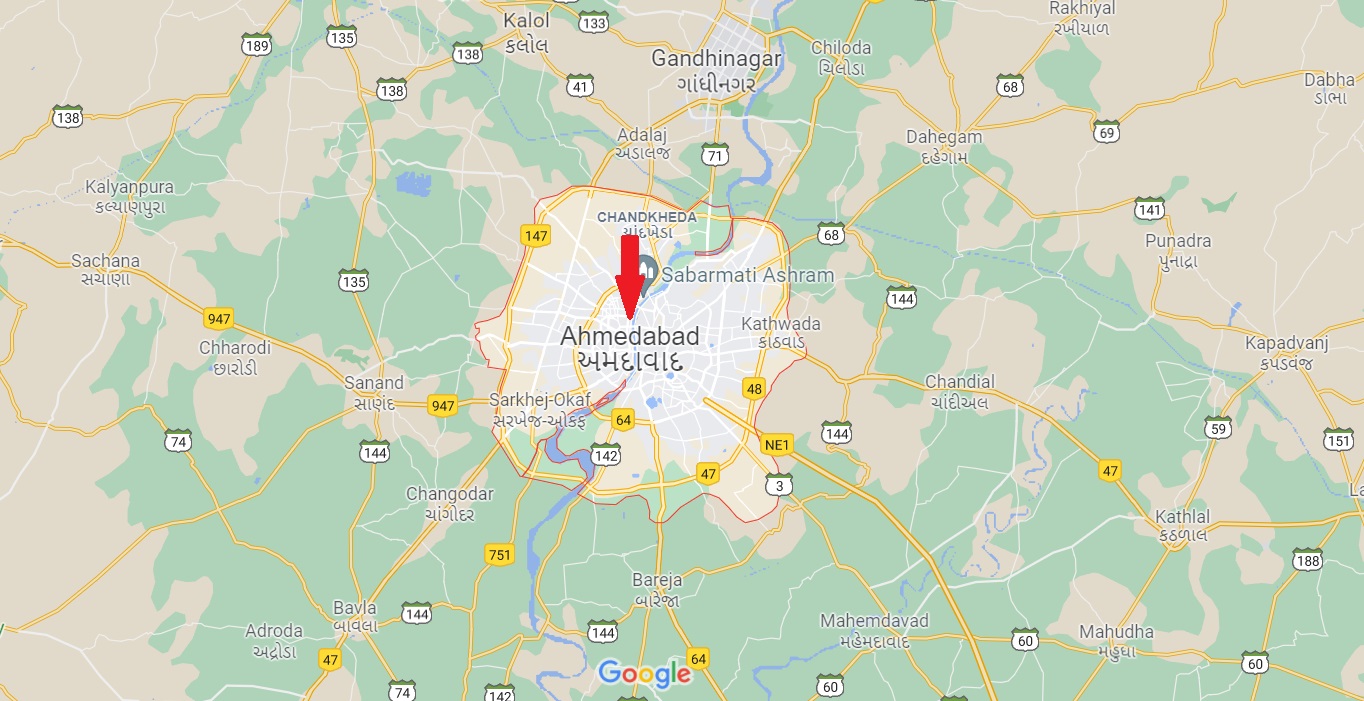 WTC Ahmedabad Location Map