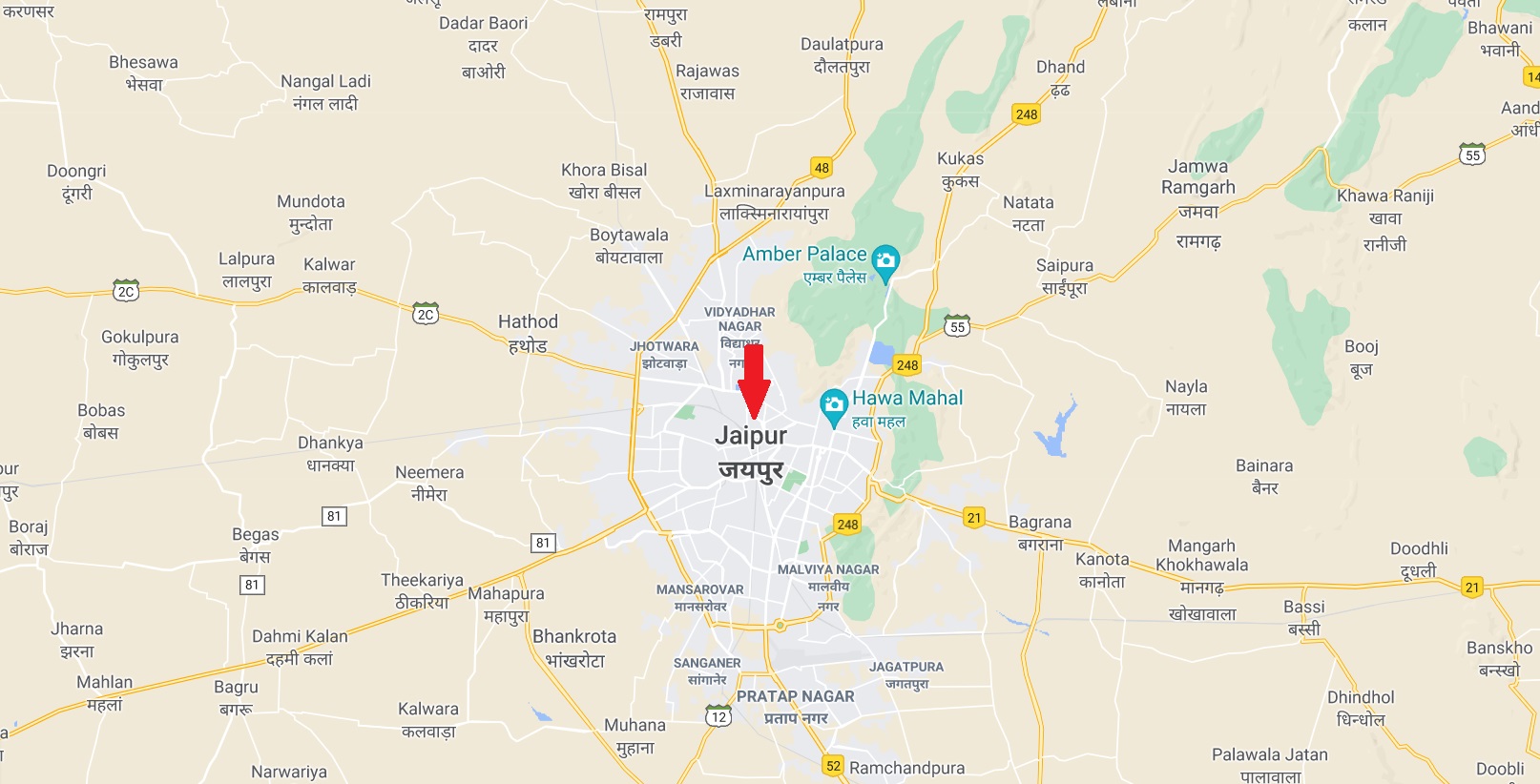 WTC Jaipur Location Map